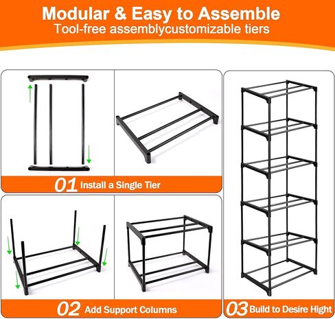 GRETJOB 8-Tier 3D Printer Filament Storage Rack – Heavy-Duty Metal Spool Holder, Holds 50 Filament Rolls, Modular Shelves, Tool-Free Assembly in Kuwait