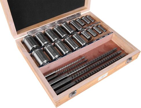 Generic Keyway Broach Kit Metalworking Tool Bushing Spacer Set with 5 Broaches 18 Bushings 7 Shims 30pcs for Metalworking and Manufacturing in Saudi Arabia