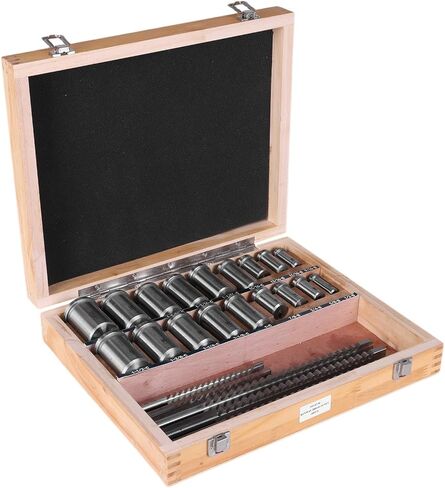 Generic Keyway Broach Kit Metalworking Tool Bushing Spacer Set with 5 Broaches 18 Bushings 7 Shims 30pcs for Metalworking and Manufacturing in Saudi Arabia