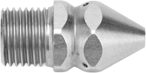Stainless Cleaning Nozzle High Sewer Wash Jet with 4-Hole Design G1 4in Male Thread for Pipeline in Saudi Arabia