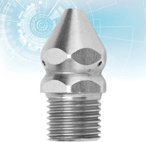 Stainless Cleaning Nozzle High Sewer Wash Jet with 4-Hole Design G1 4in Male Thread for Pipeline in Saudi Arabia