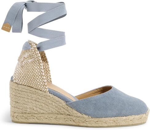 CASTANER Women's Carina 60mm Wedge Espadrille Sandal, Azul Oxford, 8 in Saudi Arabia