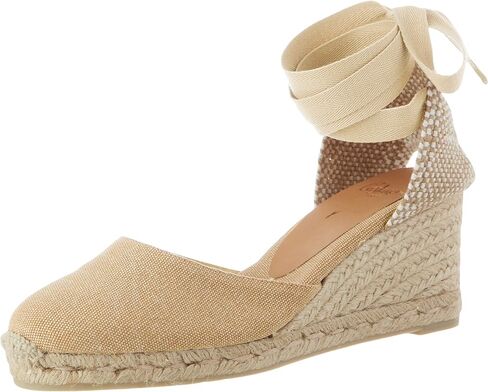 CASTANER Women's Carina 60mm Wedge Espadrille Sandal, Azul Oxford, 8 in Saudi Arabia