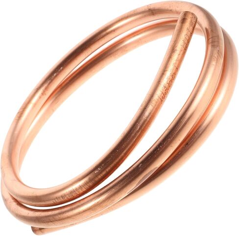 Luxshiny Copper Tube 10mm Od X 8mm Id 1m Coil Soft Drawn Copper Hose High Conductivity Hvac Tubing for Refrigerators and Air Conditioners DIY Projects in Saudi Arabia