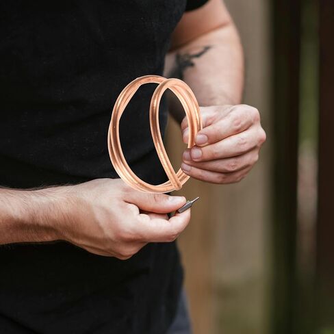 Luxshiny Copper Tube 10mm Od X 8mm Id 1m Coil Soft Drawn Copper Hose High Conductivity Hvac Tubing for Refrigerators and Air Conditioners DIY Projects in Saudi Arabia