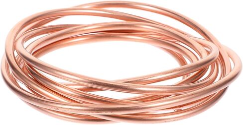 Balacoo 2m 4x0.5mm أنابيب النحاس الناعمة لفائف التبريد النحاس أنبوب لمكيفات الهواء والمجمدات رقيقة الجدران 3mm معرف لتطبيقات Hvac in Kuwait