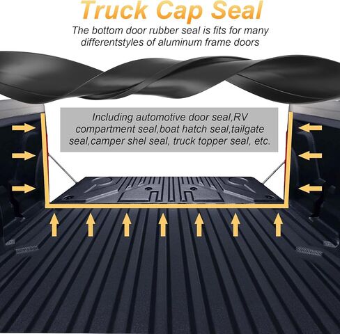 سدادة مطاطية لغطاء الشاحنة بطول 6 أقدام، لسيارة التخييم والمركبات الترفيهية والقوارب وباب الشاحنة والتطبيقات المنزلية # 4017020000 in Kuwait