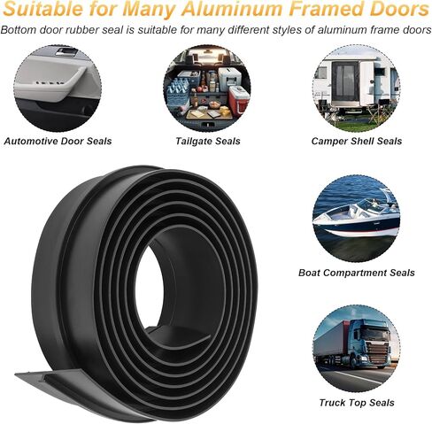سدادة مطاطية لغطاء الشاحنة بطول 6 أقدام، لسيارة التخييم والمركبات الترفيهية والقوارب وباب الشاحنة والتطبيقات المنزلية # 4017020000 in Kuwait