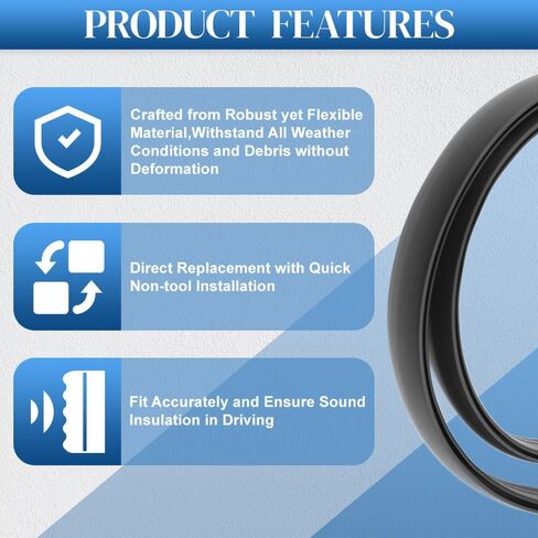 Riloer Weatherstrip Seal, 5131160, 55277294AA, Car Door Seal Strip, Compatible with Dodge Ram 1500 2002-2008, Compatible with Dodge Ram 2500 2003-2009, 1 pc in Saudi Arabia