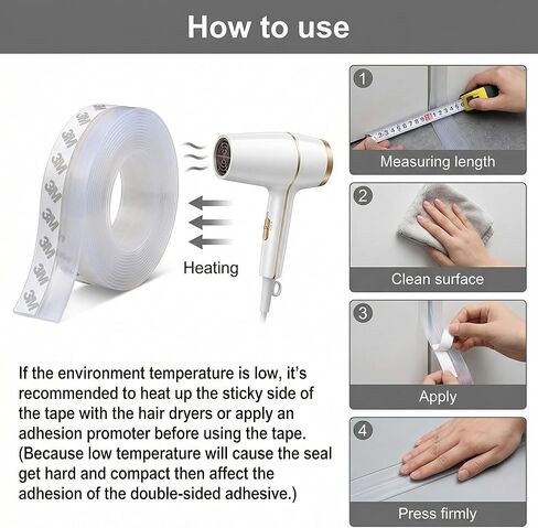 تجريد الطقس، 33 قدمًا، ختم الباب، عرض 45 مم، ختم نافذة شفاف عازل للصوت، سدادة عازلة مقاومة للرياح للفجوات in Kuwait