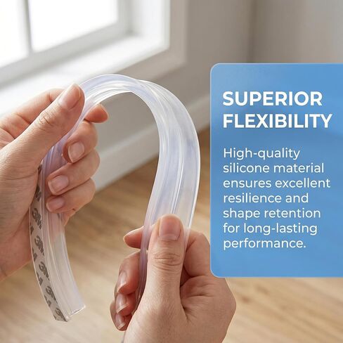 تجريد الطقس، 33 قدمًا، ختم الباب، عرض 45 مم، ختم نافذة شفاف عازل للصوت، سدادة عازلة مقاومة للرياح للفجوات in Kuwait