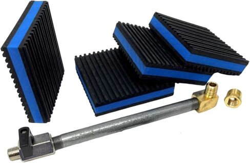 SS5L 2340L5 XC802100 PA300500AV PA3005 MP4E 2V41C60VC AIR COMPRESSOR TANK DRAIN EXTENSION MOUNTING PADS KIT 6'' WITH 4''X4'' X 7/8'' VA005003AP MP4E X4 in Kuwait