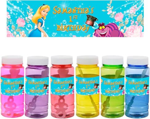 Movies Bubble Labels with Bottles - 12-Pack, Fits 4oz Brands, Personalized (Sing) in Kuwait