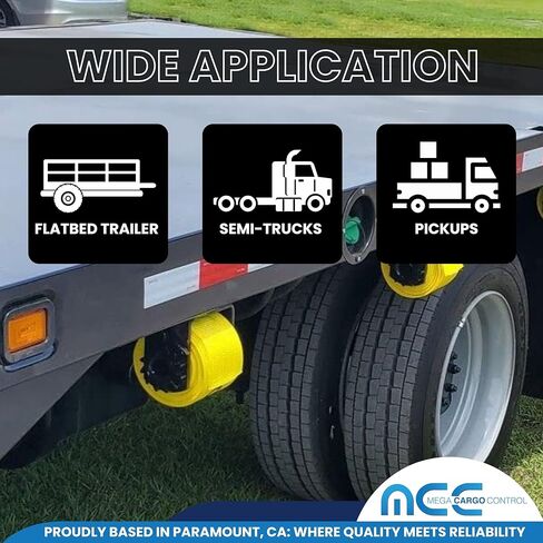 Mega Cargo Control 5 Pack 4" Weld-On Combination Winch for Flatbed Trailer 152 mm Flatbed Equipment Accessories for Tie Down System - 5,500 LBS WLL in Saudi Arabia