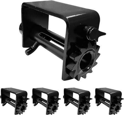 Mega Cargo Control 5 Pack 4" Weld-On Combination Winch for Flatbed Trailer 152 mm Flatbed Equipment Accessories for Tie Down System - 5,500 LBS WLL in Saudi Arabia
