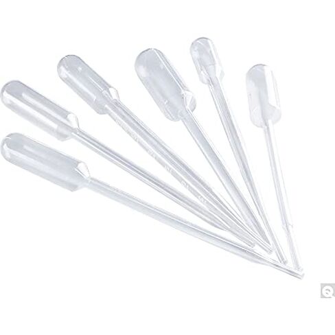Plastic Transfer Pipettes, 3 mL Capacity-Graduated to 1 mL-Short Bulb, Non-Sterile, 50 pcs by BioRx Sponix in Saudi Arabia