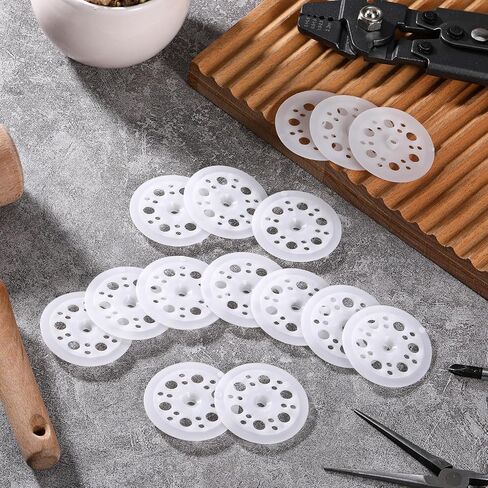 600 Pcs 46 mm/1.81 Inch Plastic Washers Polypropylene Washers Foam Board Insulation Load Spreading Polypropylene Washer for Fixing and Fastening Rigid Foam Insulation Board Panels, White in Saudi Arabia