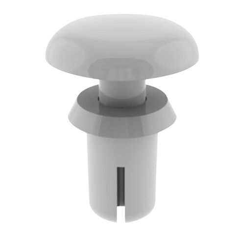 Essentra, SR-4060W, White UL94 V-2 Nylon Round Snap Push-in Rivet - Compatible Hole Diameter Range 4.1-4.2 mm (0.161-0.165 in) Compatible Panel Thickness Range 3.5-4.5 mm (0.138-0(1000 Item/s) in Saudi Arabia