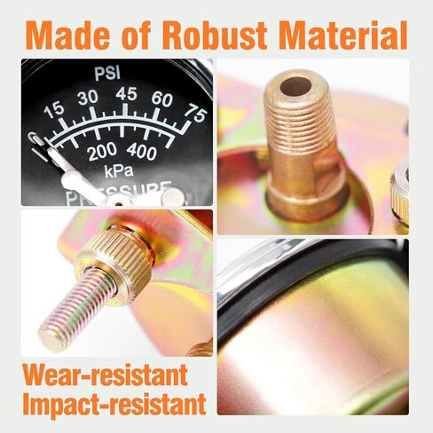 05703110 Pressure Switch Gauge Compatible with Murphy Replace 20P-75 3N2780, 0-75 PSI in Saudi Arabia