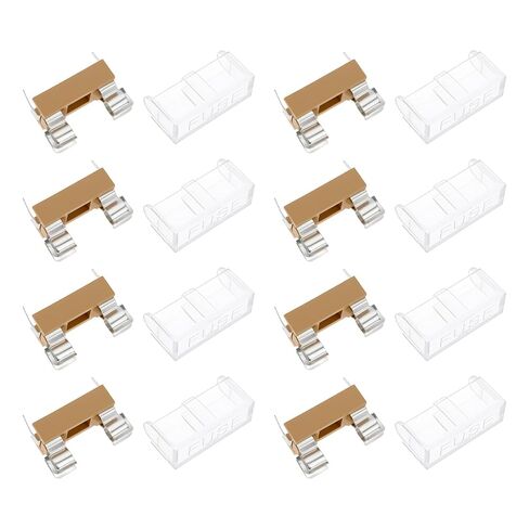 The Lord of the Tools 20Pcs Fuse Holder PCB Panel Mount Holder Case 250V 6A Compatible with Stelvio 5x20mm Fuses in Saudi Arabia