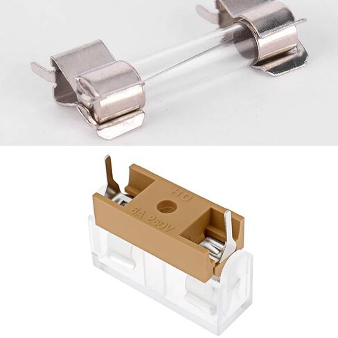The Lord of the Tools 20Pcs Fuse Holder PCB Panel Mount Holder Case 250V 6A Compatible with Stelvio 5x20mm Fuses in Saudi Arabia