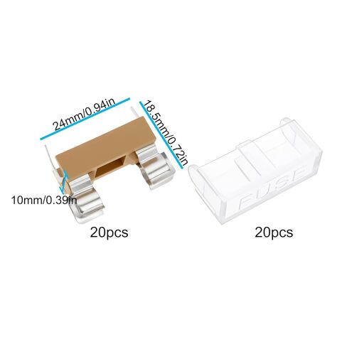The Lord of the Tools 20Pcs Fuse Holder PCB Panel Mount Holder Case 250V 6A Compatible with Stelvio 5x20mm Fuses in Saudi Arabia