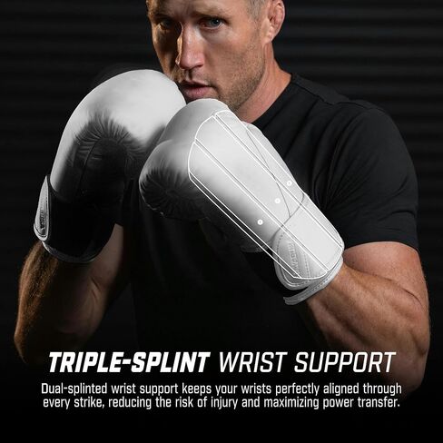 Hayabusa T360 Leather Boxing Gloves for Men and Women Wrist and Knuckle Protection, Triple Splinted Wrist Support, Cloud-Like Knuckle Padding in Saudi Arabia