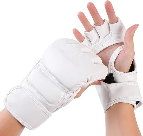 قفازات الملاكمة كيك بوكسينغ نصف اصبع قفازات الملاكمة كيس اللكم مفتوحة النخيل القتال كيك بوكسينغ قفازات الملاكمة للرجال والنساء تدريب الملاكمة in Kuwait