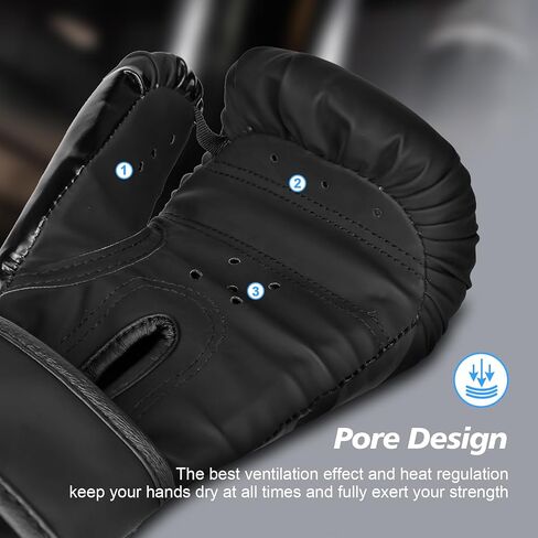 قفازات الملاكمة Inmorven، تدريب السجال، الملاكمة التايلاندية MMA كيك بوكسينغ، الرجال والنساء، كيس اللكم الثقيل، وسادات التركيز، راحة اليد جيدة التهوية - XS in Kuwait