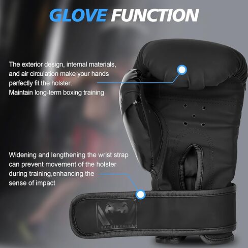 قفازات الملاكمة Inmorven، تدريب السجال، الملاكمة التايلاندية MMA كيك بوكسينغ، الرجال والنساء، كيس اللكم الثقيل، وسادات التركيز، راحة اليد جيدة التهوية - XS in Kuwait
