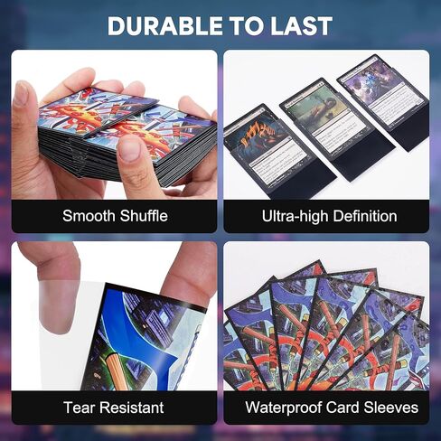 KABINKA MTG Card Sleeves - Turtles 100 Standard Size Pack Clear Front & Matte Finish Back MTG Sleeves for Magic The Gathering TCG in Saudi Arabia