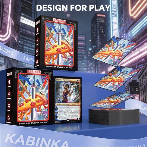 KABINKA MTG Card Sleeves - Turtles 100 Standard Size Pack Clear Front & Matte Finish Back MTG Sleeves for Magic The Gathering TCG in Saudi Arabia