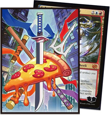 KABINKA MTG Card Sleeves - Turtles 100 Standard Size Pack Clear Front & Matte Finish Back MTG Sleeves for Magic The Gathering TCG in Saudi Arabia