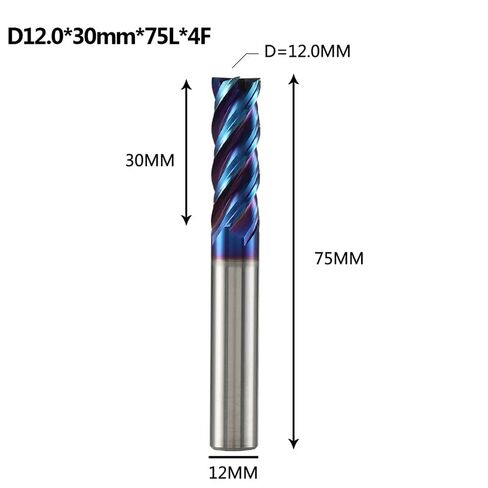 1pcs Tungsten Carbide 4 Flute Straight Shank Square End Mill CNC Milling Tools D1-D20 Mm Carbide End Mill for Aluminum Copper Carbon Steel Die Steel Alloy Steel in Saudi Arabia