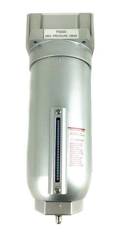 F908N Inline High Flow Compressed Air Filter - for Air Compressor Systems Particulate/Water Moisture Removal - Air Compressor Moisture Trap/Inline Particulate Filter - 1" 250 PSI Manual Drain in Saudi Arabia