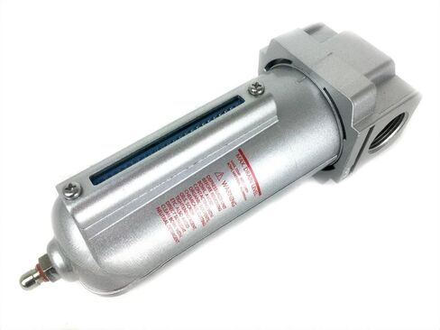 F704N Compressed Air Line Moisture & Water Filter Trap Air Compresor Manual Drain - for Compressed Air Treatment - 250 PSI Input 225 PSI Output, Inlet Outlet 1/2" Female NPT 5.1 oz Liquid Capacity in Saudi Arabia