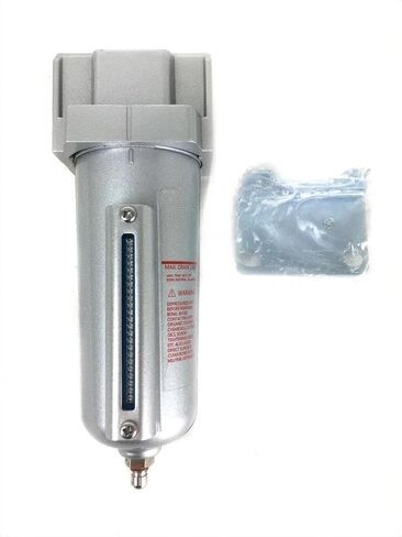 F704N Compressed Air Line Moisture & Water Filter Trap Air Compresor Manual Drain - for Compressed Air Treatment - 250 PSI Input 225 PSI Output, Inlet Outlet 1/2" Female NPT 5.1 oz Liquid Capacity in Saudi Arabia