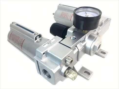 C704N Compressed Air Preparation Filter/Regulator/Lubricator Manual Drain- for Compressed Air Treatment- Air Line Particulate Filter Moisture Trap Lubricator Regulator- 1/2" NPT 250psi 140 CFM 5.1 oz in Saudi Arabia