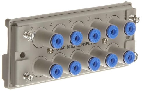 SMC KDM10S-04 Socket-Side-Only of PBT Multi-Connector for Tubing, 4 mm Tube OD, 10 Connecting Tubes in Kuwait