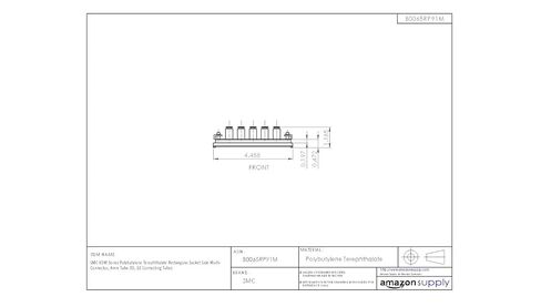 SMC KDM10S-04 Socket-Side-Only of PBT Multi-Connector for Tubing, 4 mm Tube OD, 10 Connecting Tubes in Kuwait