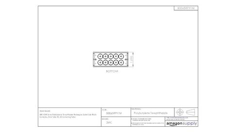 SMC KDM10S-04 Socket-Side-Only of PBT Multi-Connector for Tubing, 4 mm Tube OD, 10 Connecting Tubes in Kuwait
