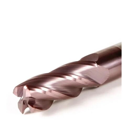 HRC62 Corner Radius End Mill R Bull Nose Milling Cutter Metal Router Tungsten Carbide Steel Tool R0.5 4Flutes(10R0.5x40x10x150) in Kuwait