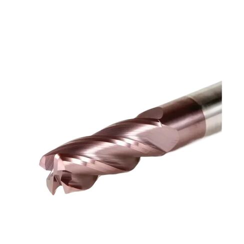 HRC62 Corner Radius End Mill R Bull Nose Milling Cutter Metal Router Tungsten Carbide Steel Tool R0.5 4Flutes(10R0.5x40x10x150) in Kuwait