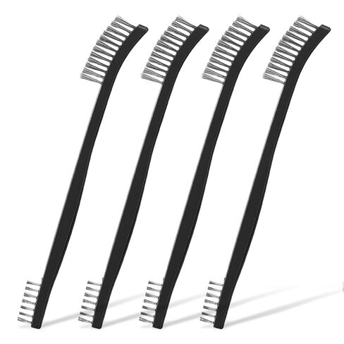 4 Pcs Small Cleaning Brushes, Small Wire Brush for Cleaning, Double-Ended Detail Cleanings Brush for Cleanings Welding Slag and Rust in Saudi Arabia