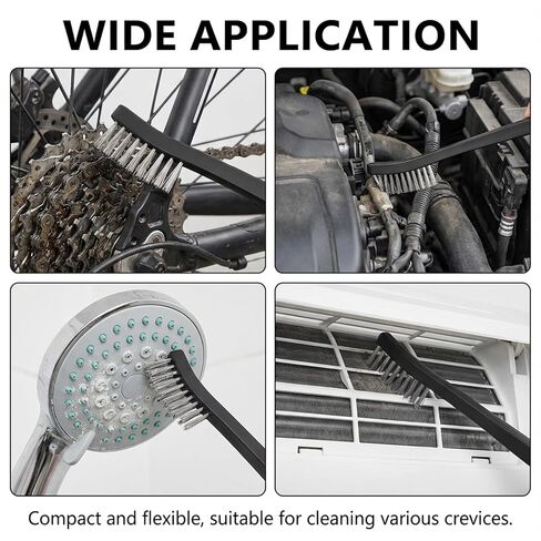 4 Pcs Small Cleaning Brushes, Small Wire Brush for Cleaning, Double-Ended Detail Cleanings Brush for Cleanings Welding Slag and Rust in Saudi Arabia