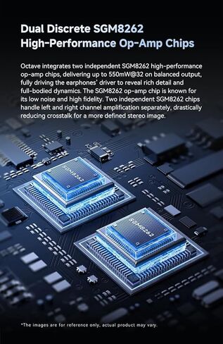 NICEHCK Octave HiFi Audio DAC Amp مع ES9039Q2M، محول دونجل USB مدمج لـ IEM وسماعات الرأس، حجم 100 مستوى، مضخم تشغيلي مزدوج، ميكروفون مضمن، هيكل ألومنيوم CNC (تيتانيوم) in Kuwait