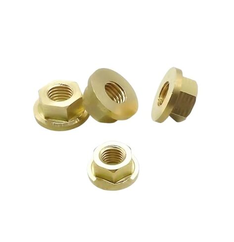 Brass Nut Copper Hexagon Flange Nuts(M6x1 (5Pcs)) in Saudi Arabia