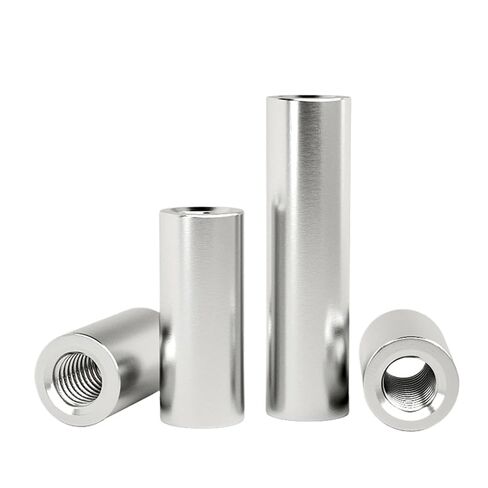 304 Stainless Steel Internal Threaded Cylindrical Pin Positioning Connecting Rod Double-Ended Pin Extension Nut M4 M5 M6 M8 M10(D12xM6 (2pcs),80mm) in Saudi Arabia