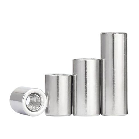 304 Stainless Steel Internal Threaded Cylindrical Pin Positioning Connecting Rod Double-Ended Pin Extension Nut M4 M5 M6 M8 M10(D12xM6 (2pcs),80mm) in Saudi Arabia