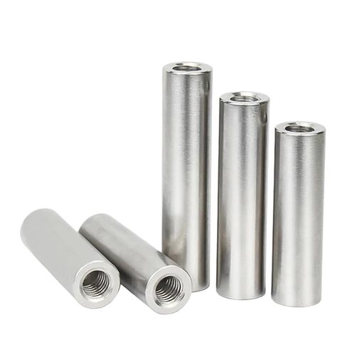 304 Stainless Steel Internal Threaded Cylindrical Pin Positioning Connecting Rod Double-Ended Pin Extension Nut M4 M5 M6 M8 M10(D12xM6 (2pcs),80mm) in Saudi Arabia